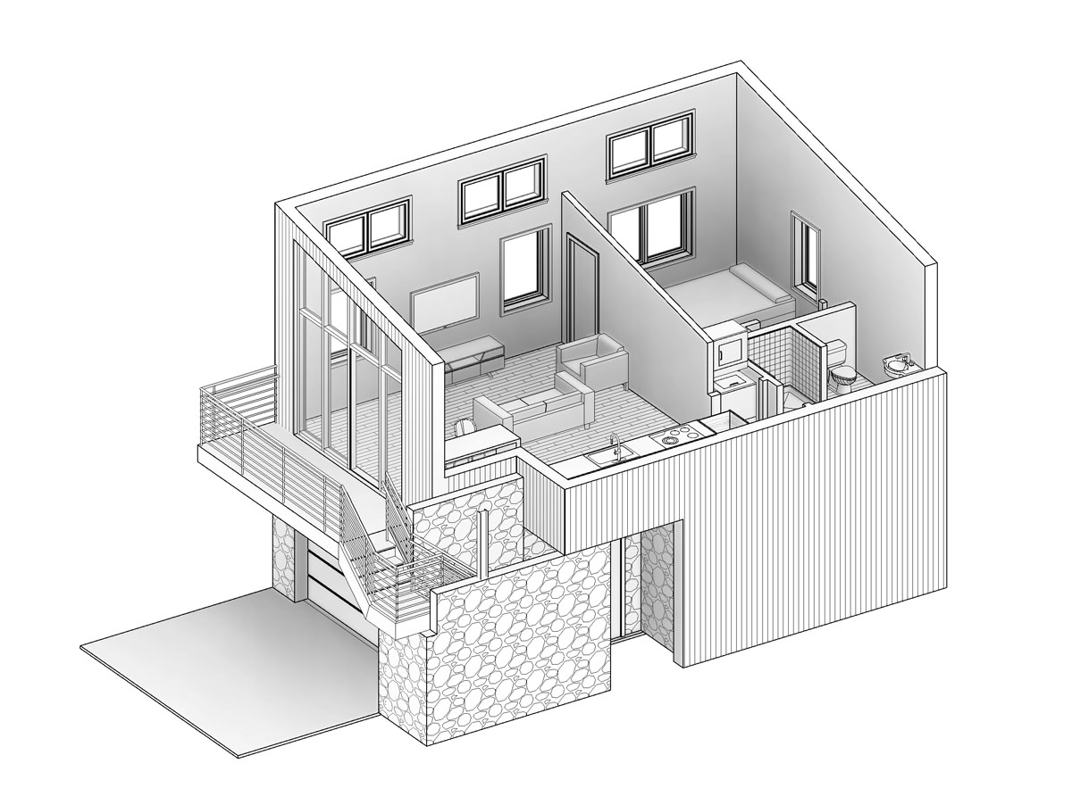 Far Nordic ADU — Detached Above New Garage ADU by FAR Architecture - Photo 1